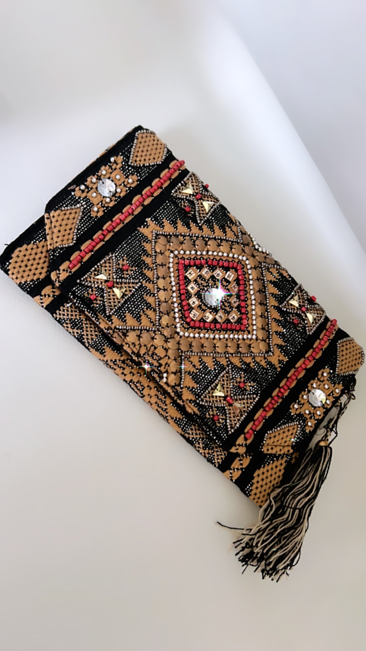 Boho Embroidery Clutch