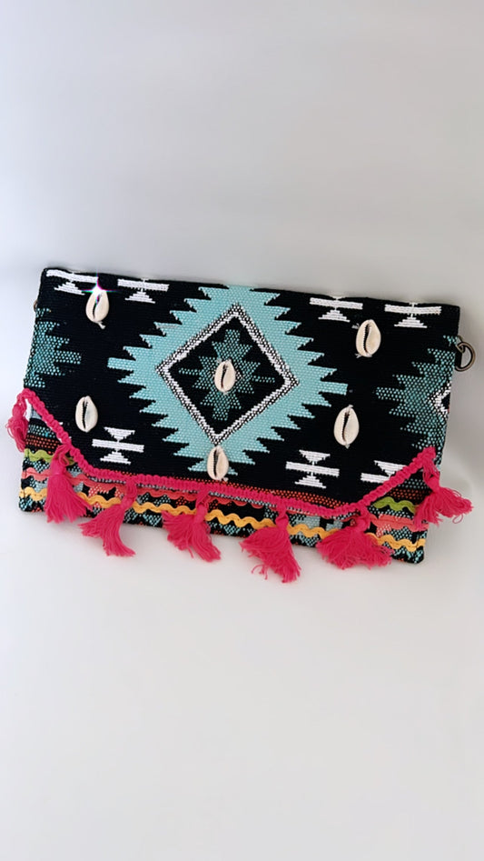 Boho Shell Clutch