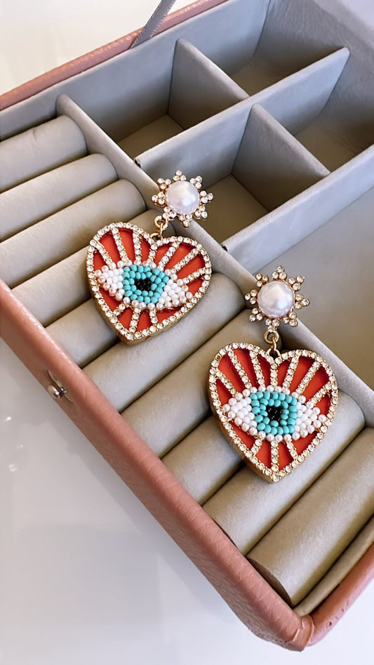 Eye Heart Earrings