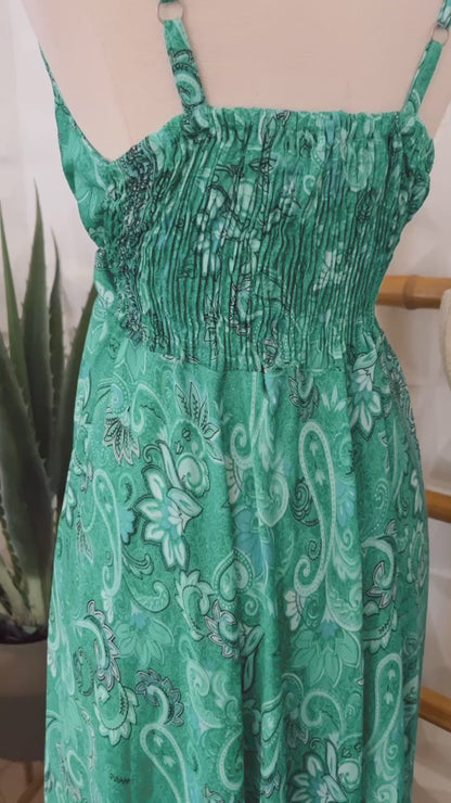 Green Boho Maxi