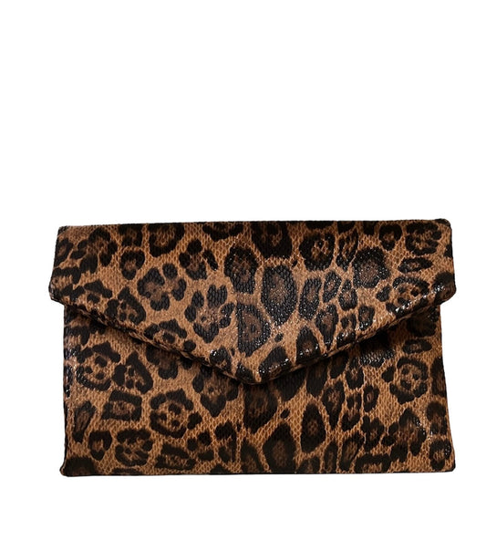 Snake Print Clutch